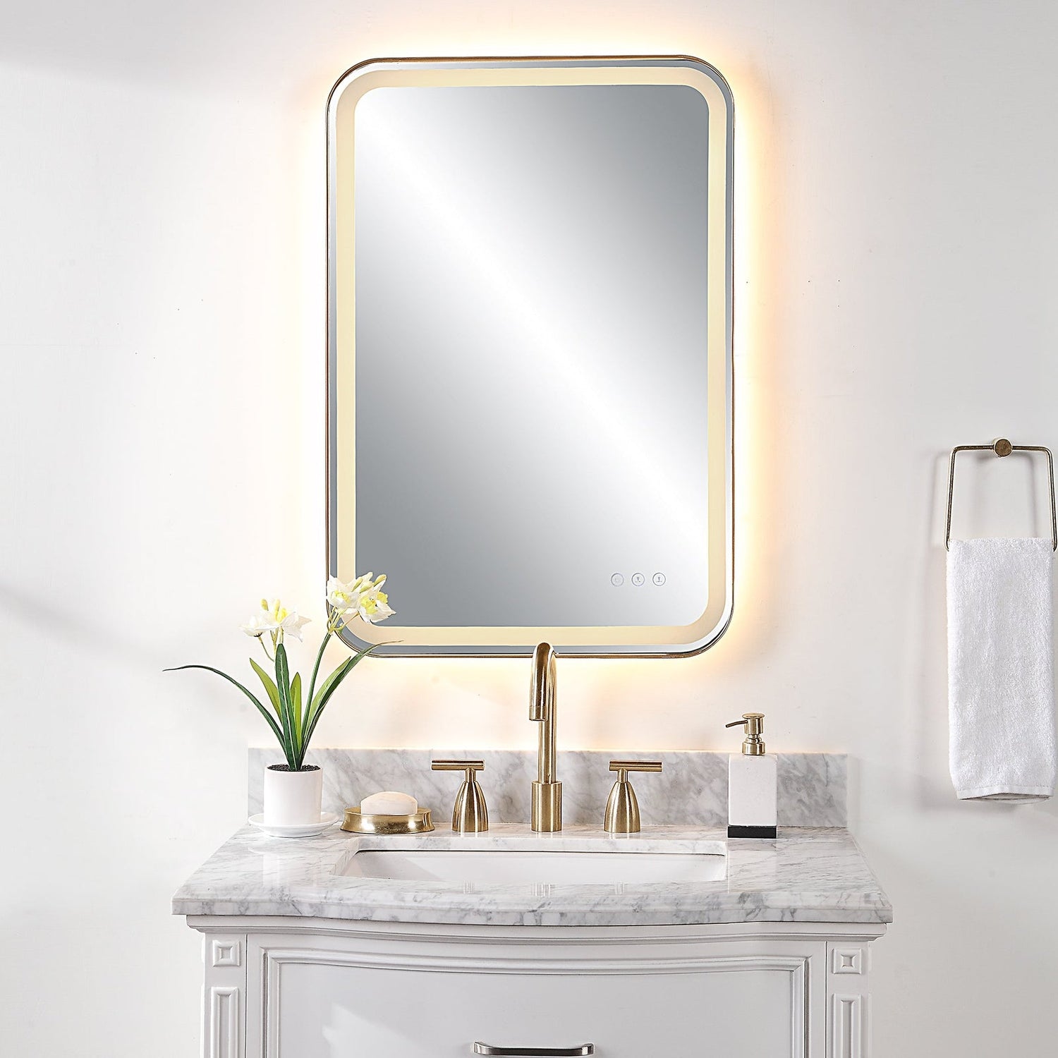Crofton Lighted Vanity Mirror | Uttermost | Home Elegance USA