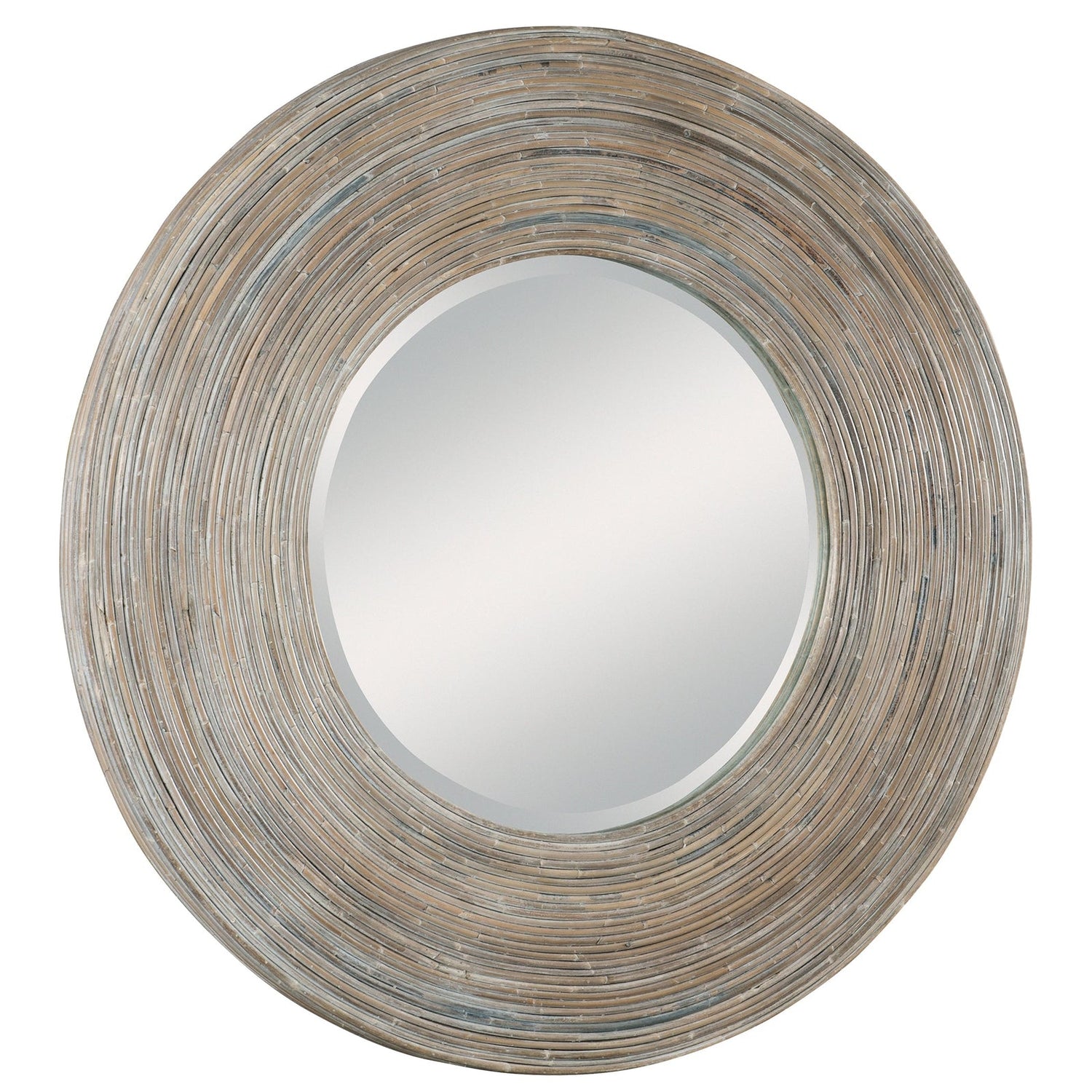 Uttermost Vortex White Washed Round Mirror - Home Elegance USA