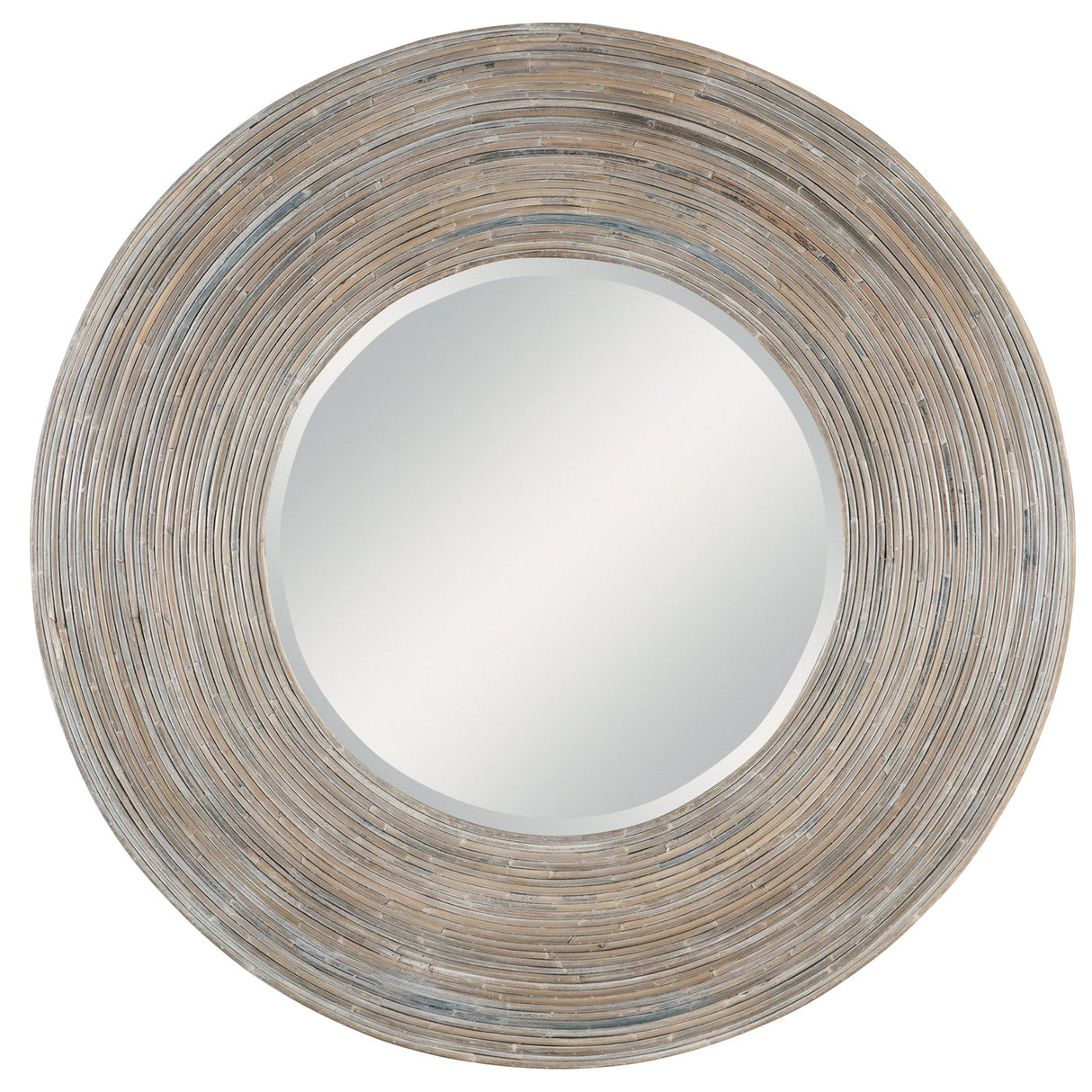 Uttermost Vortex White Washed Round Mirror - Home Elegance USA