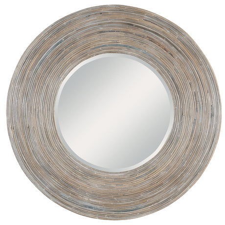 Uttermost Vortex White Washed Round Mirror - Home Elegance USA