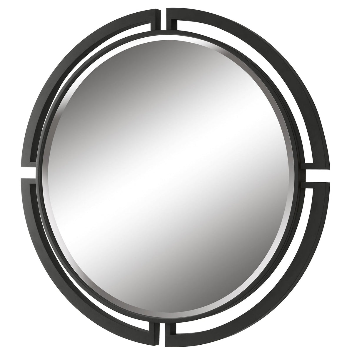 Uttermost Quadrant Modern Round Mirror - Home Elegance USA