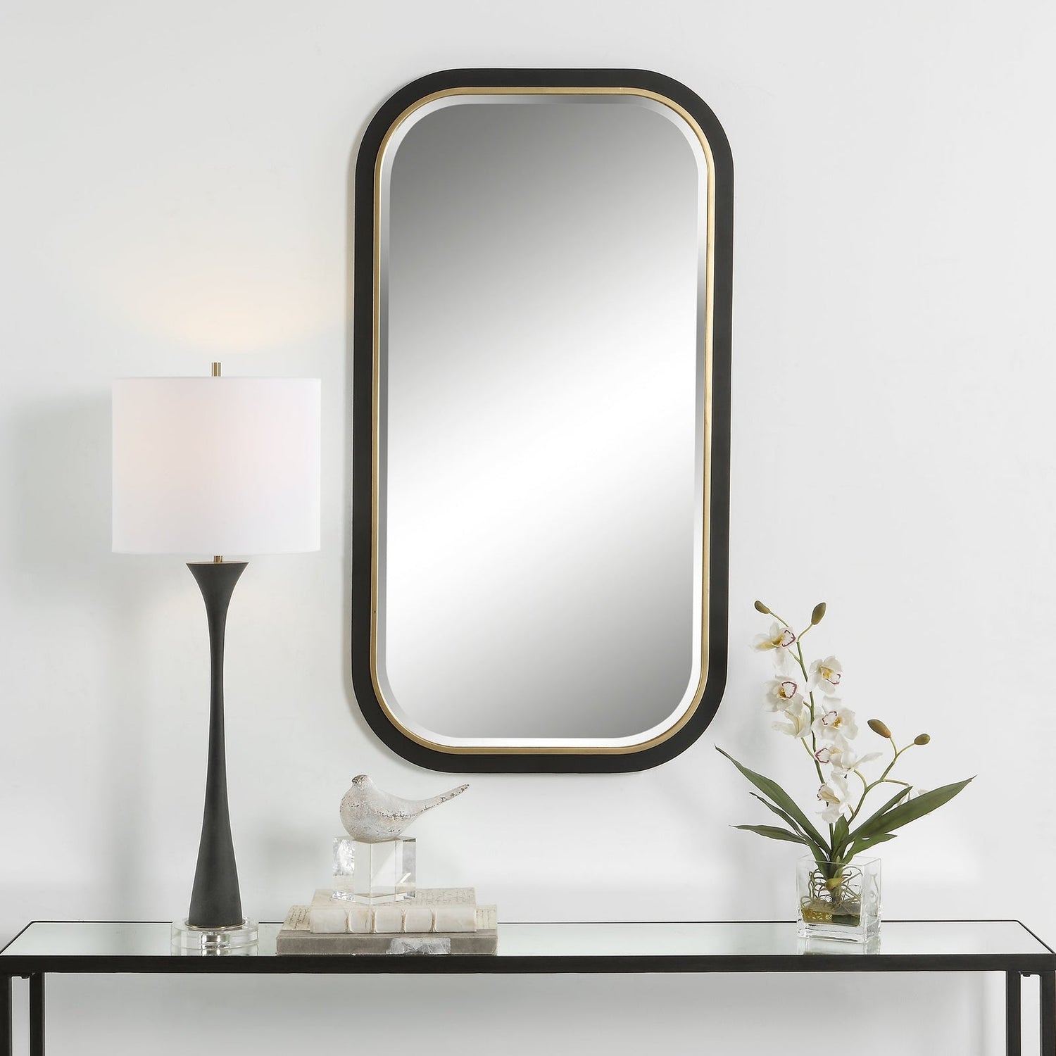 Uttermost Nevaeh Curved Rectangle Mirror - Home Elegance USA