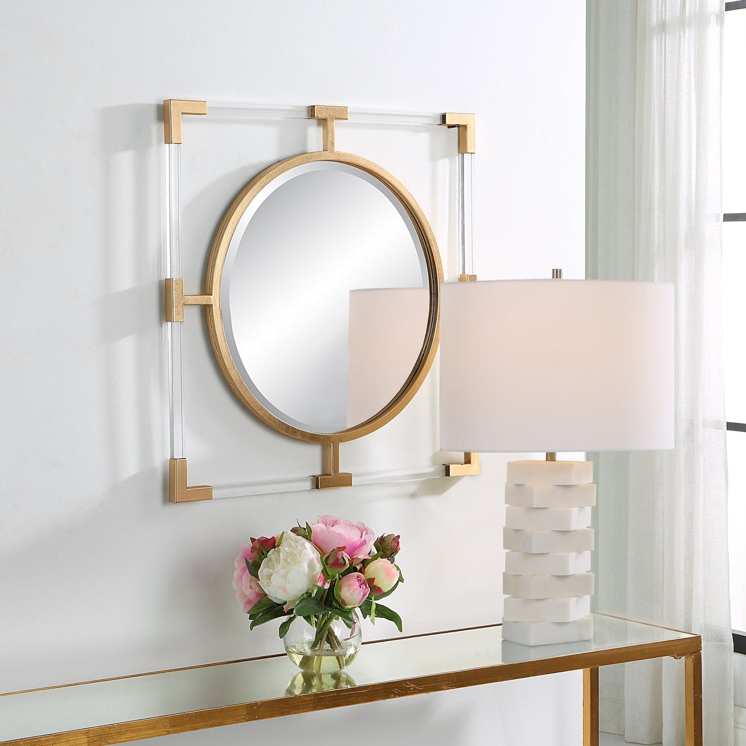 Balkan Small Gold Mirror | Uttermost | Home Elegance USA