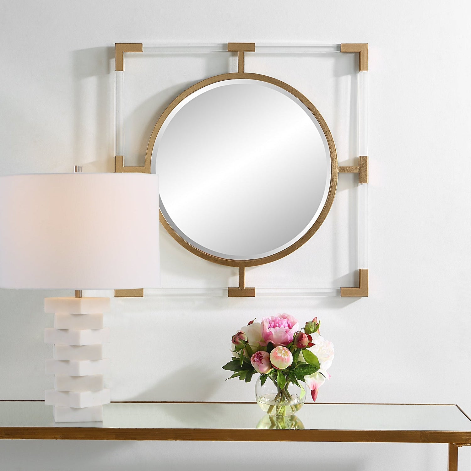 Balkan Small Gold Mirror | Uttermost | Home Elegance USA