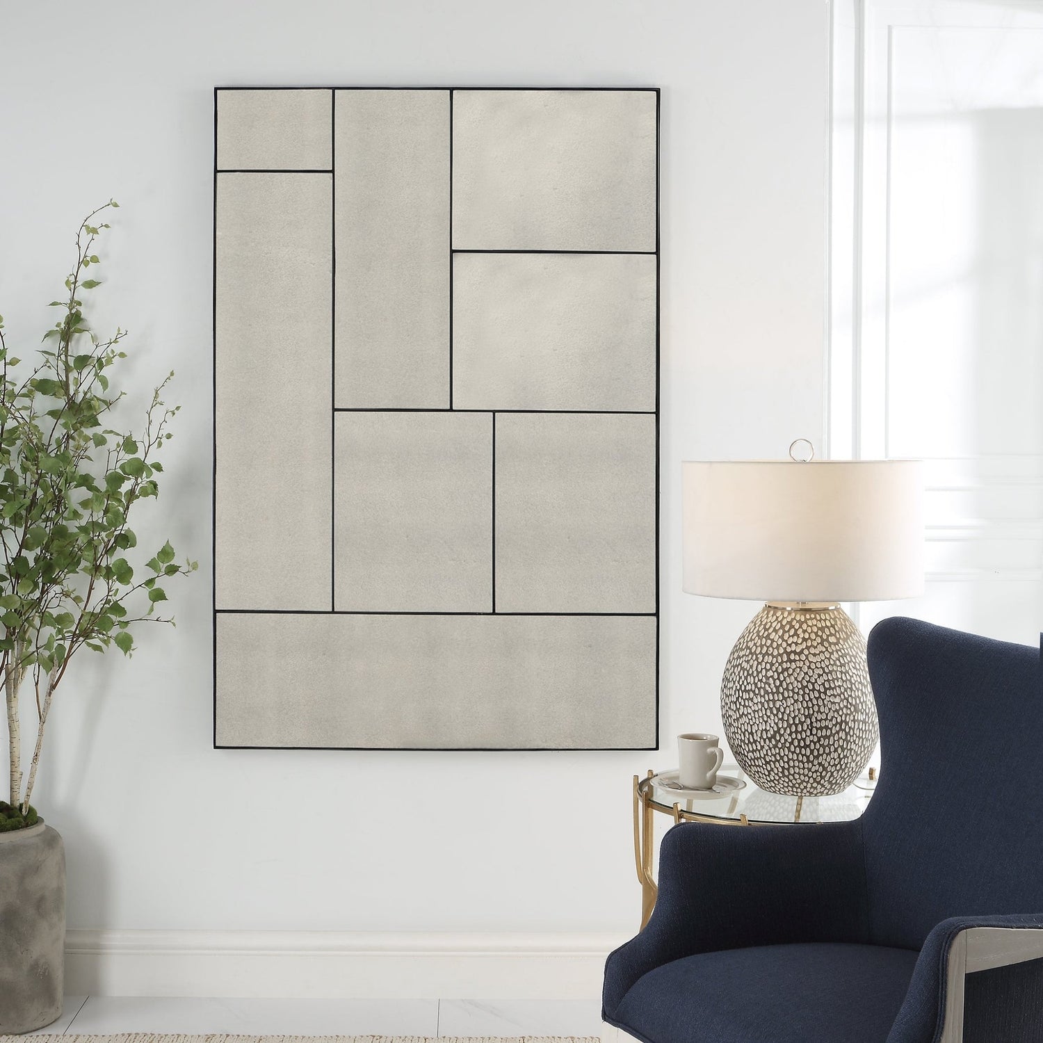 Uttermost Puzzle Piece Oversized Mirror - Home Elegance USA