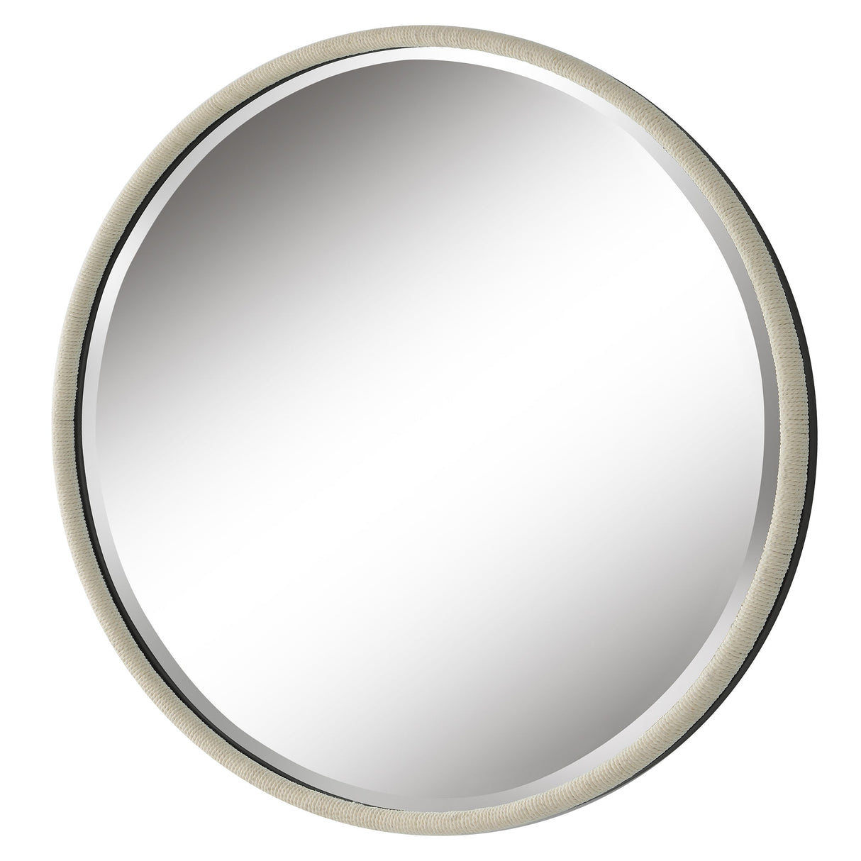 Uttermost Ranchero White Round Mirror - Home Elegance USA