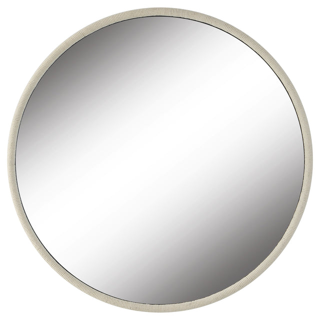 Uttermost Ranchero White Round Mirror - Home Elegance USA