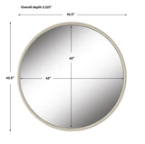 Uttermost Ranchero White Round Mirror - Home Elegance USA