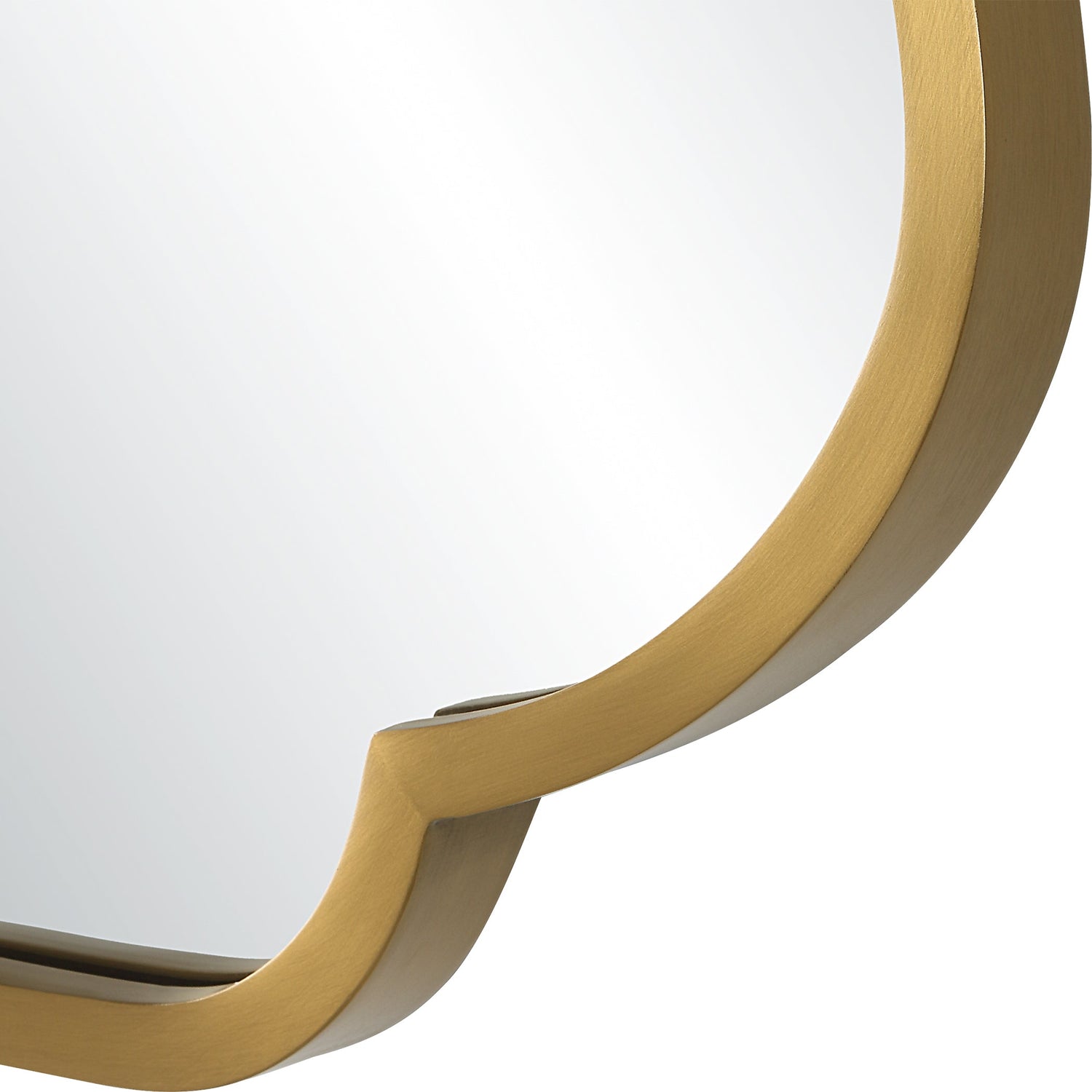 Athena Brushed Brass Mirror | Uttermost | Home Elegance USA