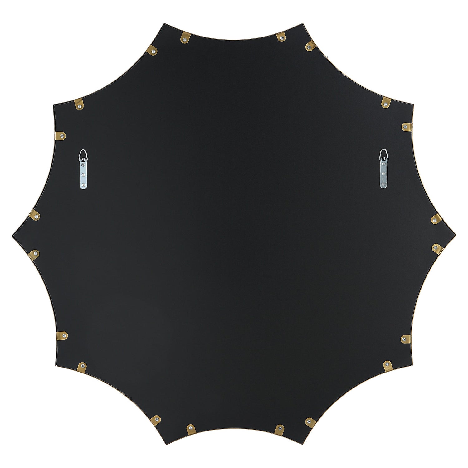 Uttermost Flare Brushed Brass Round Mirror - Home Elegance USA