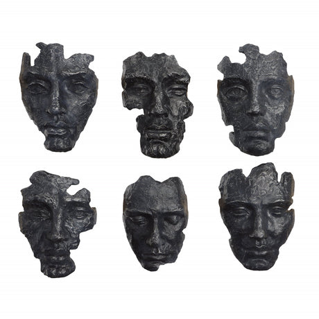 Uttermost Self-Portrait Metallic Wall Decor - Set Of 6 - Home Elegance USA