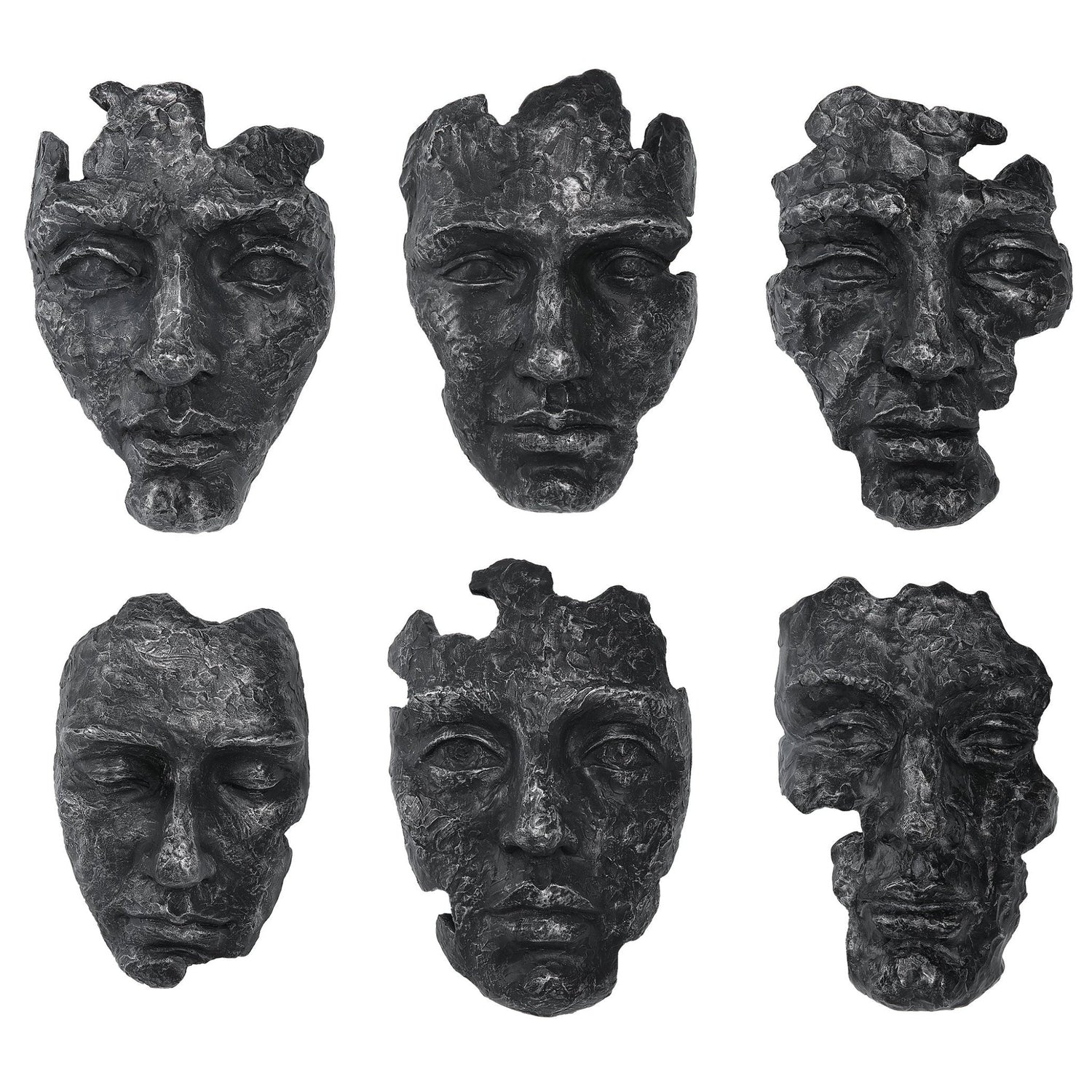 Uttermost Self-Portrait Metallic Wall Decor - Set Of 6 - Home Elegance USA
