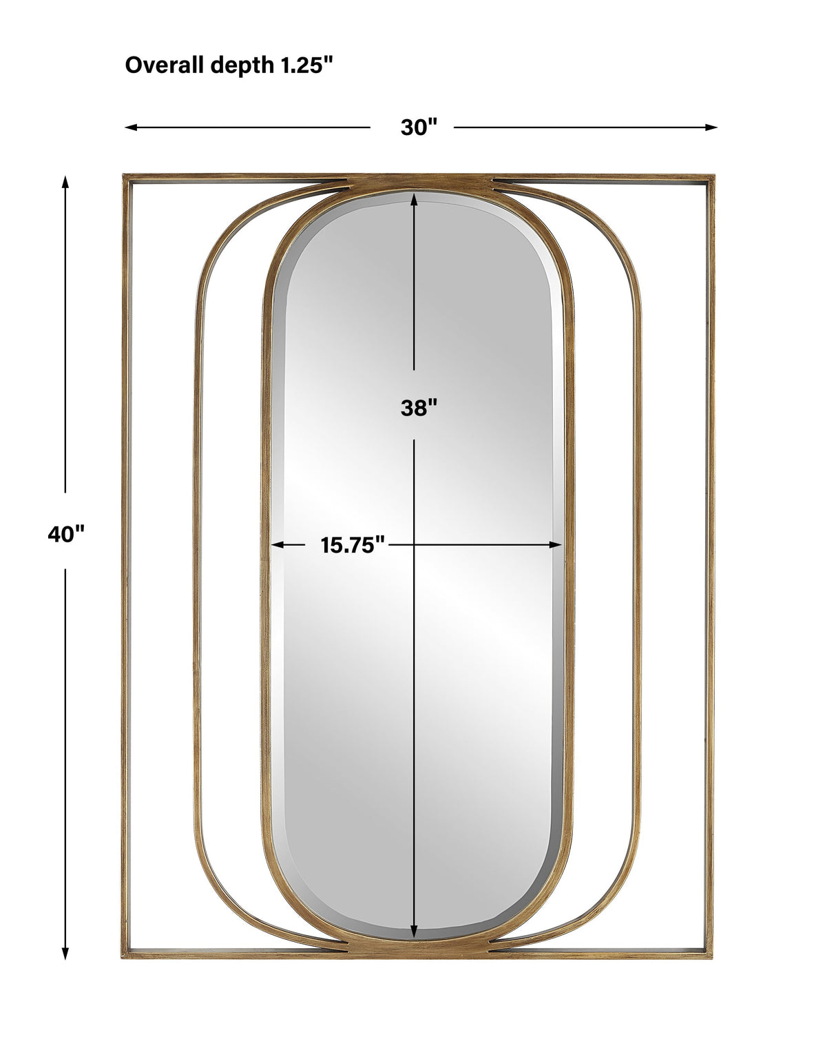 Uttermost Replicate Contemporary Oval Mirror - Home Elegance USA