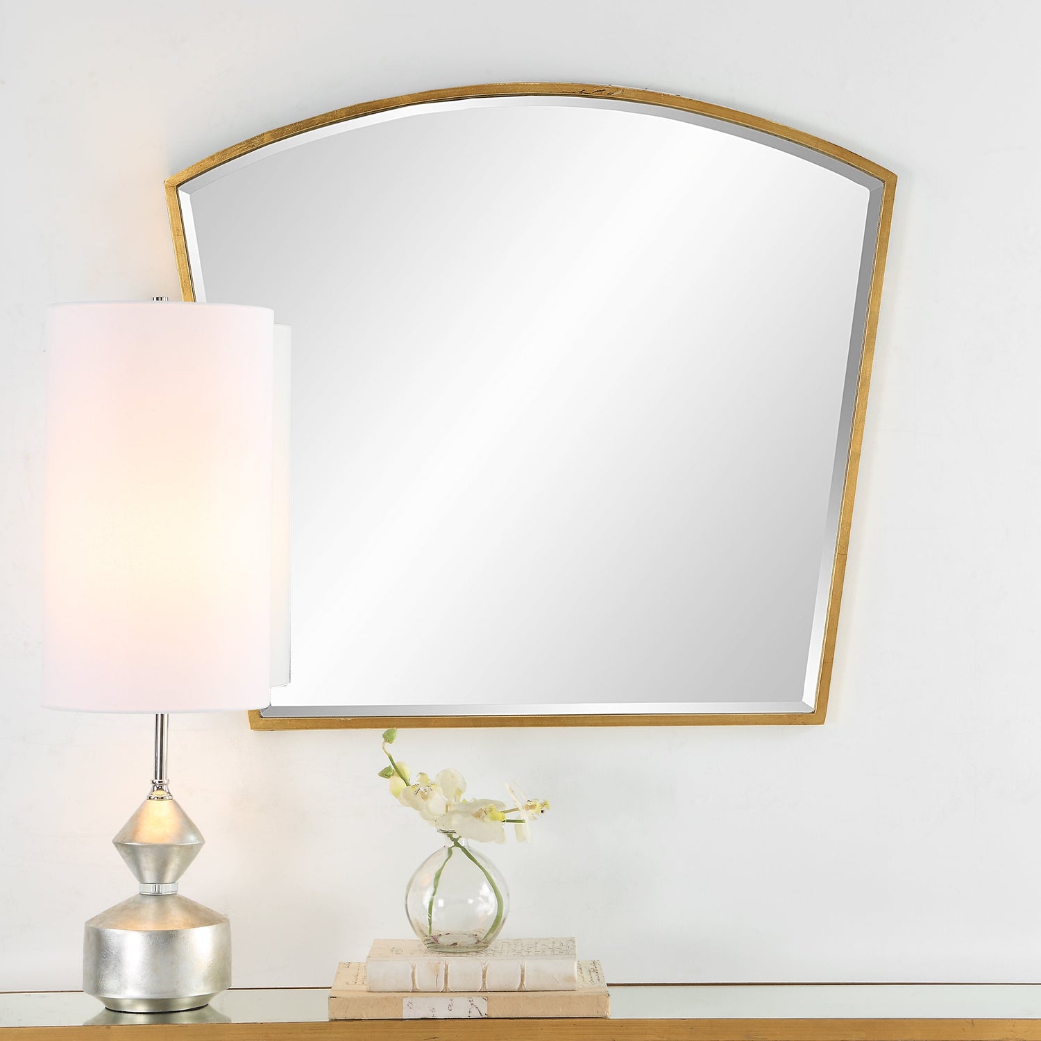 Boundary Gold Arch Mirror | Uttermost | Home Elegance USA