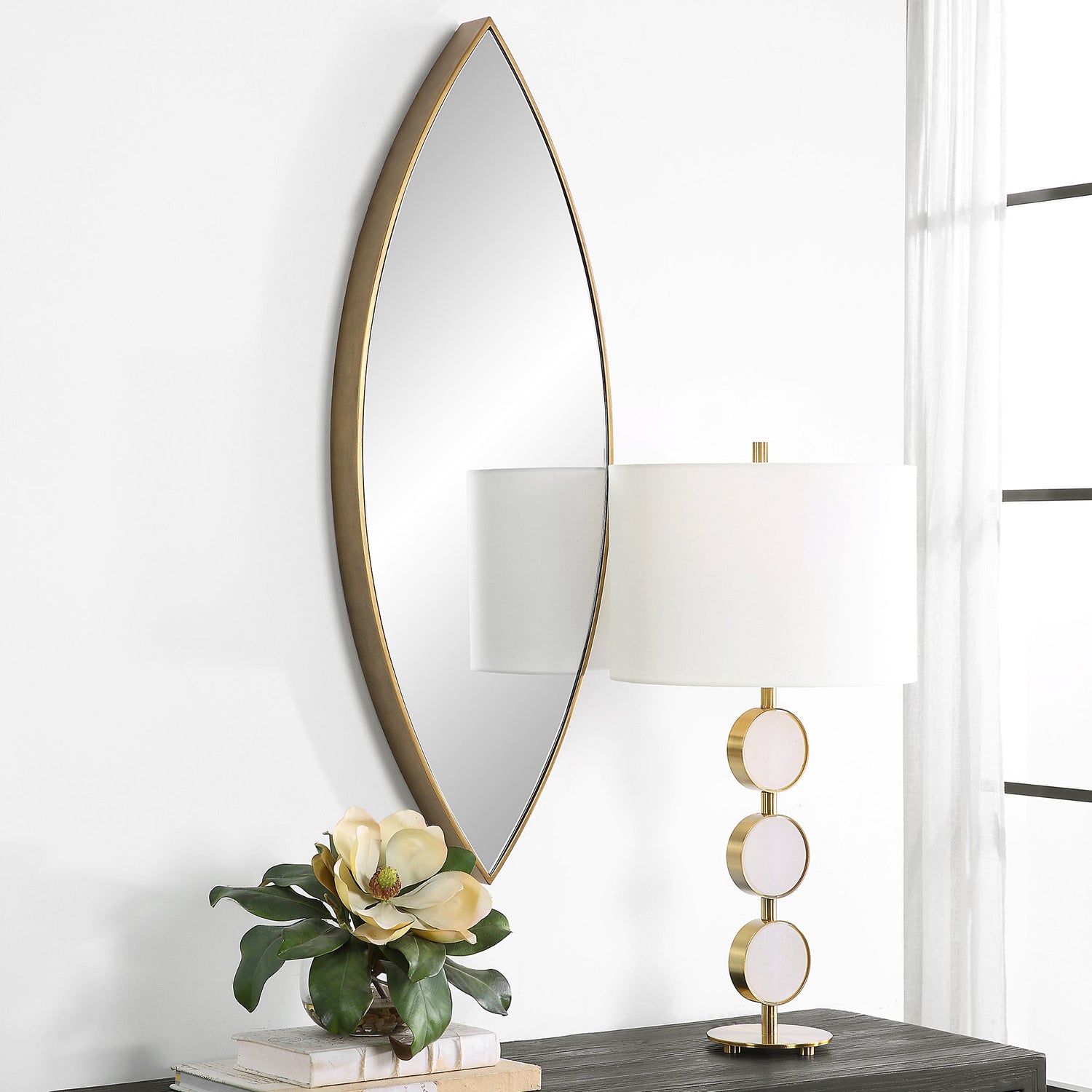 Uttermost Ellipse Gold Mirror - Home Elegance USA
