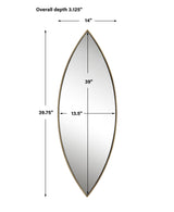 Uttermost Ellipse Gold Mirror - Home Elegance USA