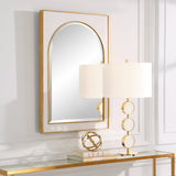 Crisanta Gloss White Arch Mirror | Uttermost | Home Elegance USA