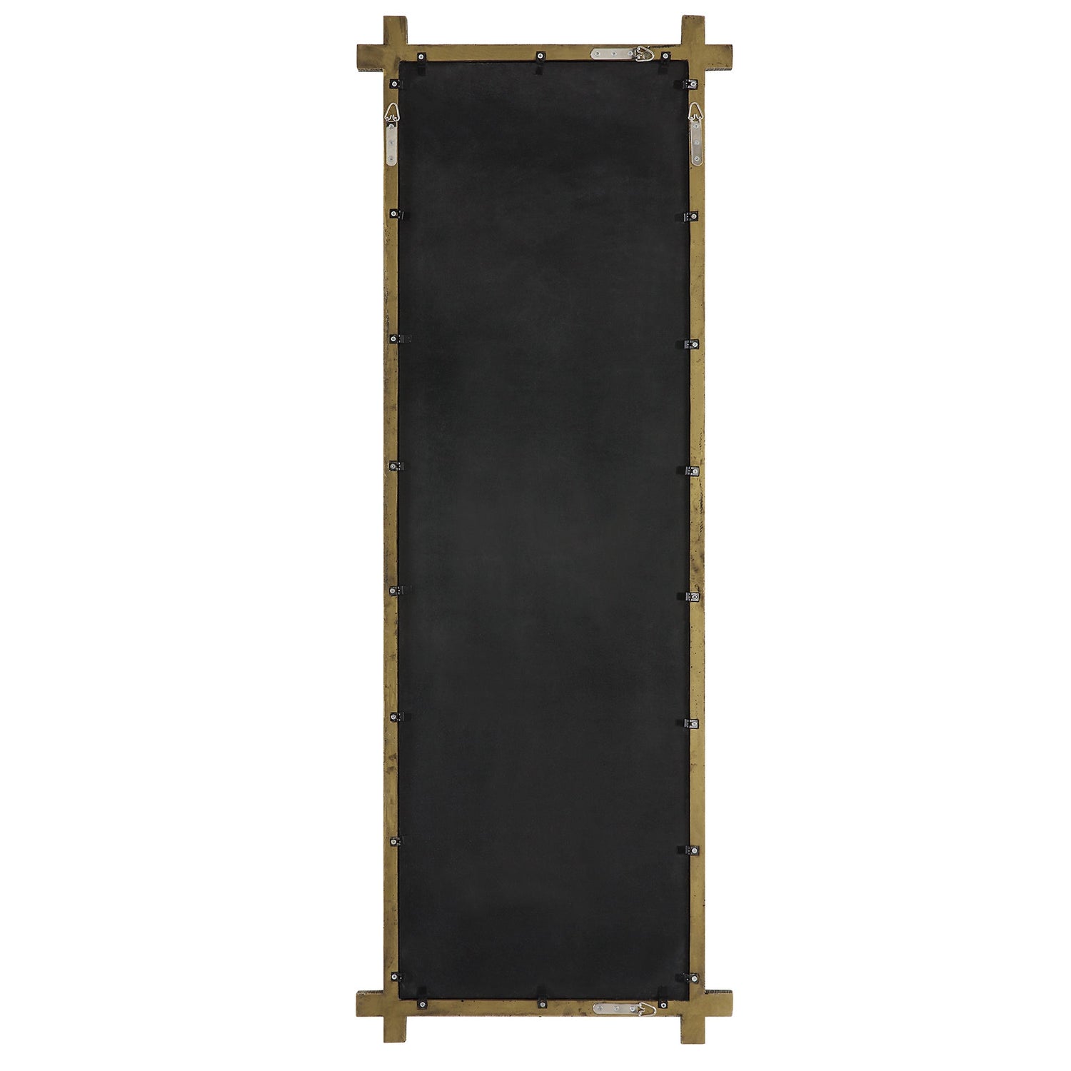 Abanu Ribbed Gold Dressing Mirror | Uttermost | Home Elegance USA