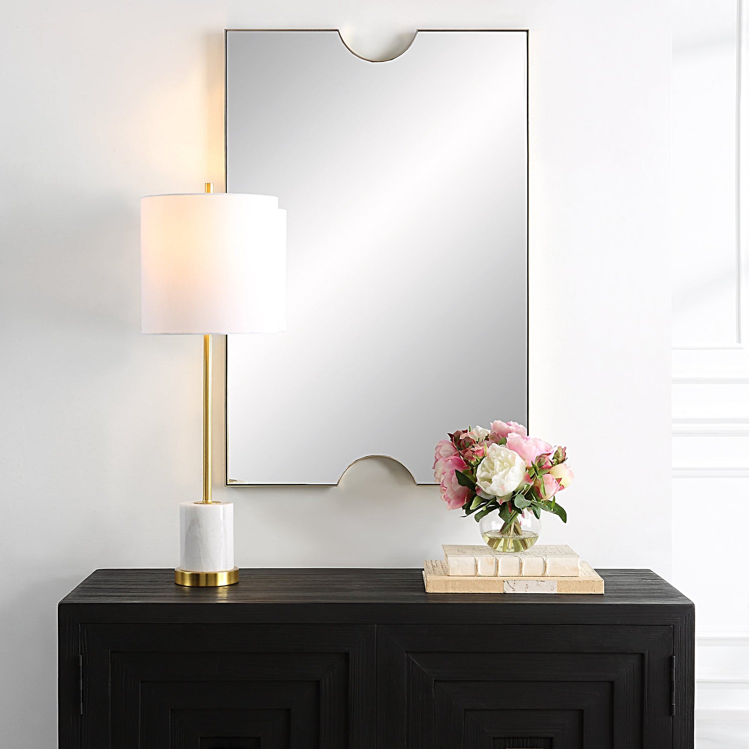 Uttermost Ticket Gold Vanity Mirror - Home Elegance USA