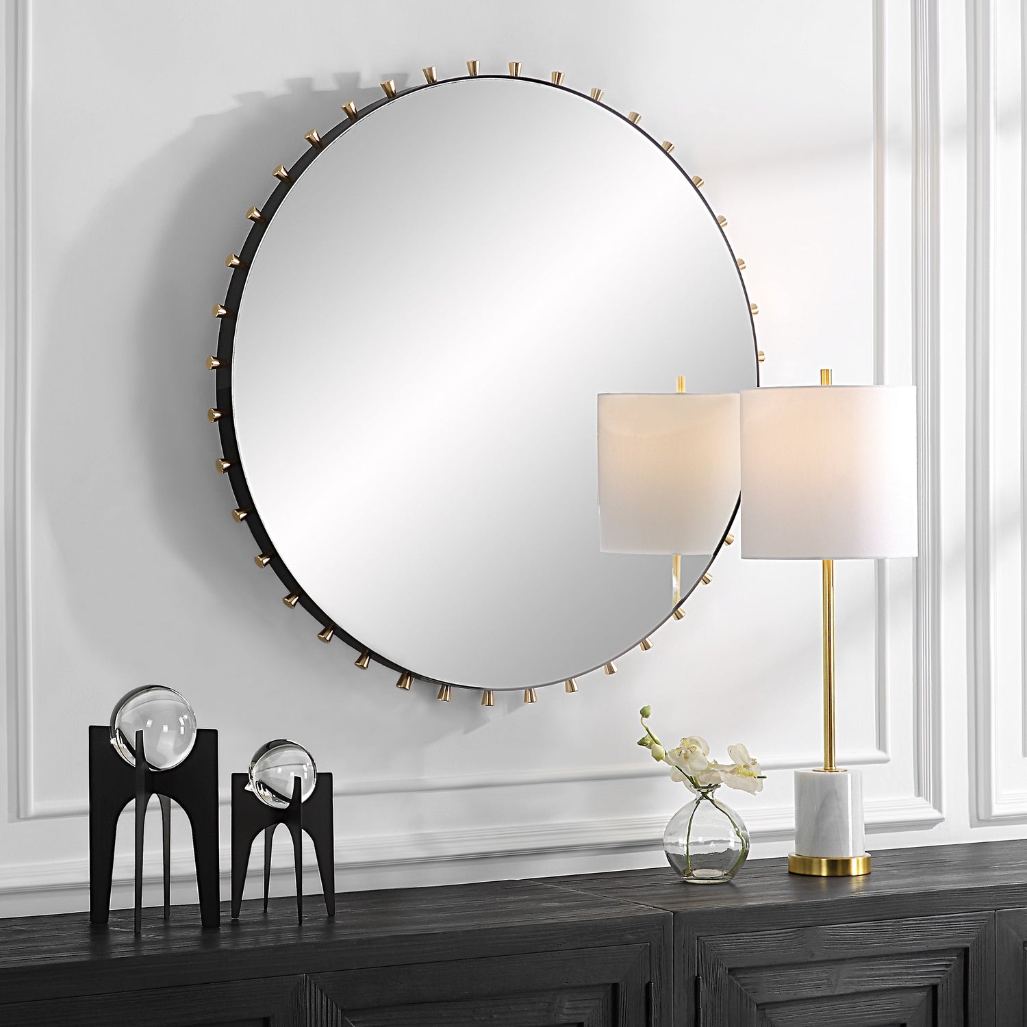 Cosmopolitan Round Mirror | Uttermost | Home Elegance USA