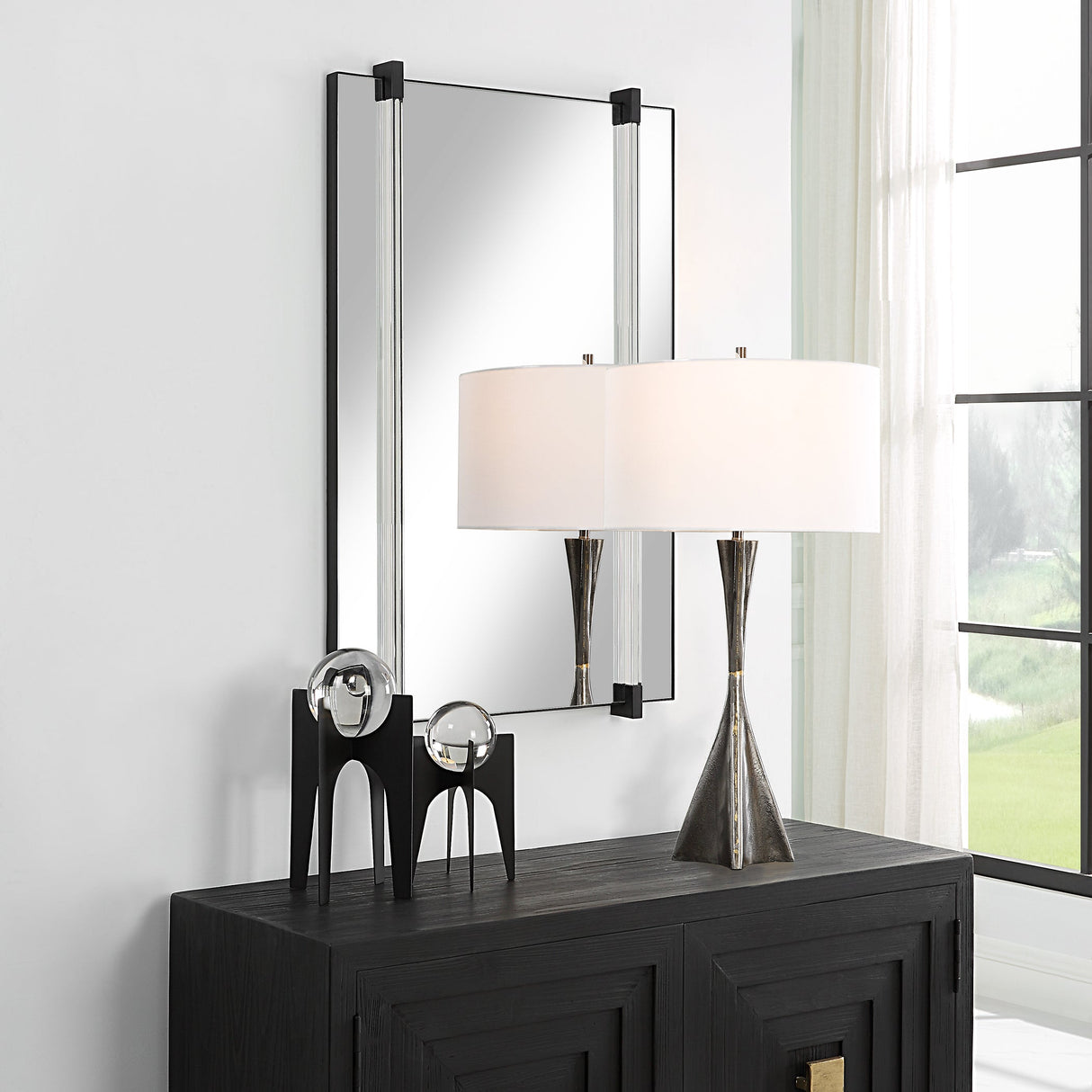 Uttermost Ladonna Rods Mirror - Home Elegance USA