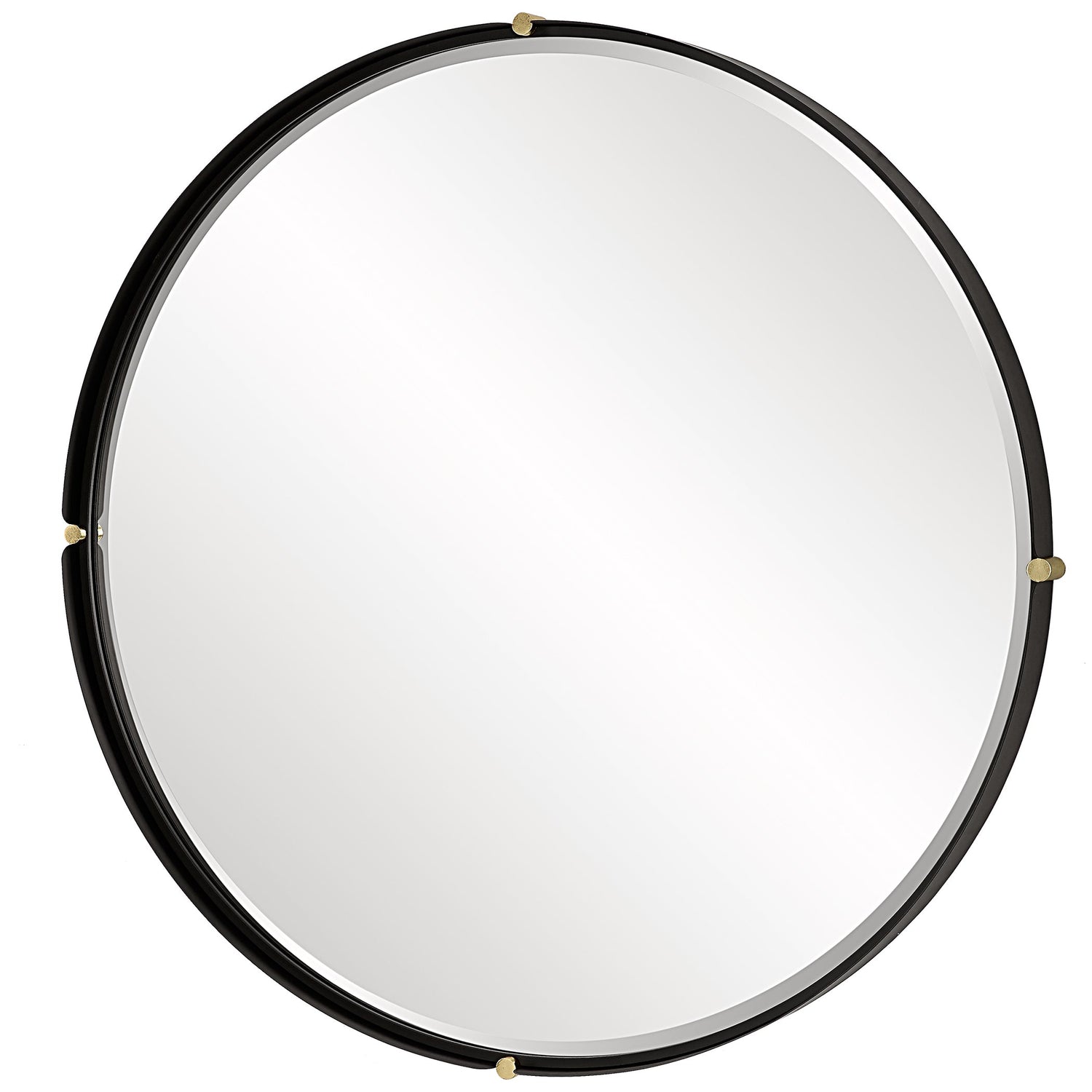 Bonded Round Black Mirror | Uttermost | Home Elegance USA