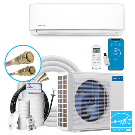 Mrcool Diy 36K Btu Ductless Mini Split Heat Pump Complete System, Energy Star, 4Th Gen, Diy-36-Hp-Wm-230C25