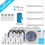 MRCOOL DIY Mini Split - 42,000 BTU 4 Zone Ductless Air Conditioner and Heat Pump with 50 ft. Install Kit, DIYM436HPW02C194 - Home Elegance USA