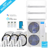 MRCOOL DIY Mini Split - 54,000 BTU 3 Zone Ductless Air Conditioner and Heat Pump with 16 ft. Install Kit, DIYM348HPW03C00 - Home Elegance USA