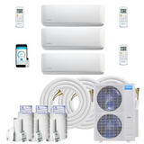 MRCOOL DIY Mini Split - 54,000 BTU 3 Zone Ductless Air Conditioner and Heat Pump with 25 ft. Install Kit, DIYM348HPW04C35 - Home Elegance USA