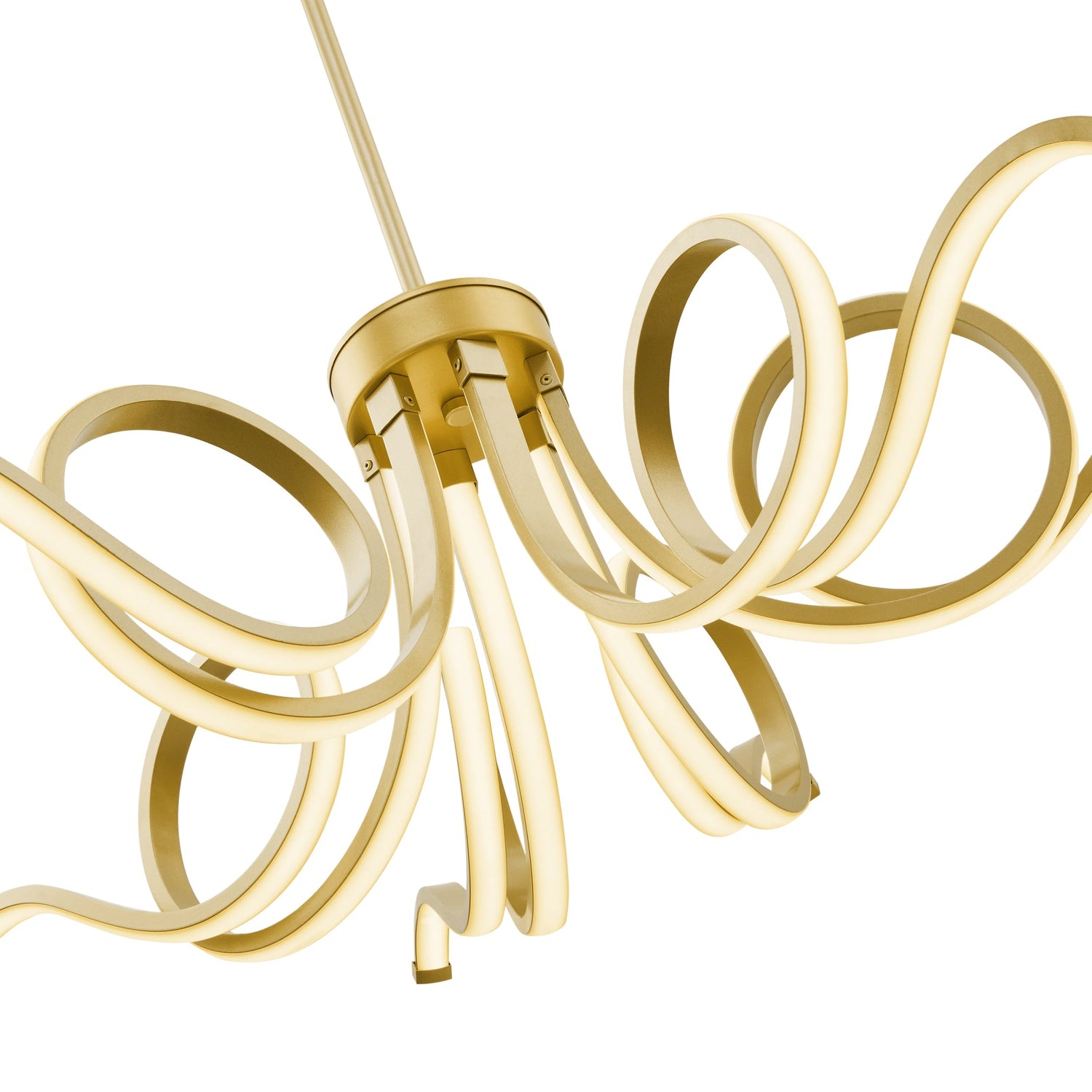 Magnolia LED Adjustable Chandelier // Sandy Gold - Home Elegance USA