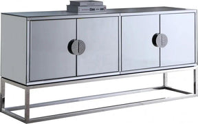Marbella Sideboard / Buffet In Chrome Stainless Steel Base | Meridian