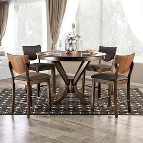 Marina 5-Piece Round Counter Height Dining Set by Furniture of America