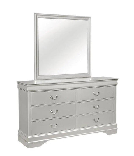 Marley Bedroom Set in Silver Finish by Global Furniture Global Furniture