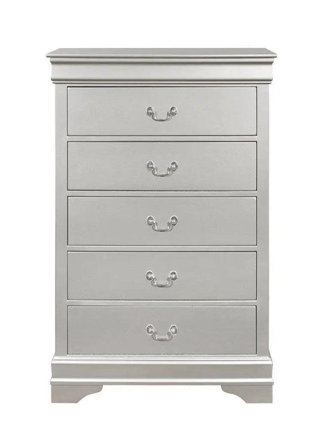 Marley Bedroom Set in Silver Finish by Global Furniture Global Furniture