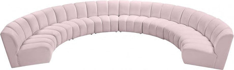 Infinity Modular 8 Piece Sectional In Pink - 638Pink-8Pc | Meridian