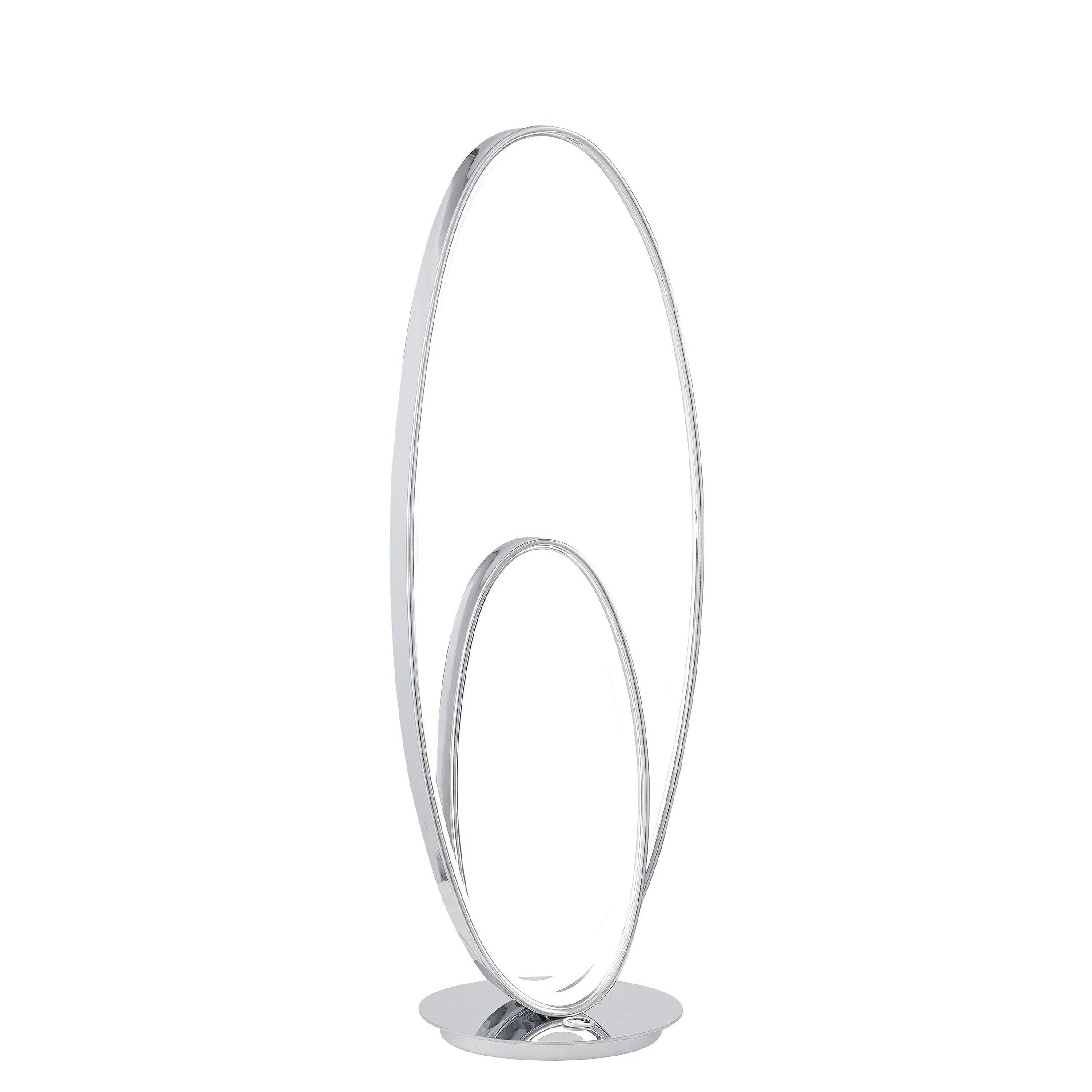 Milan Chrome Table Lamp LED Strip Touch Dimmer Home