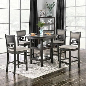 Milly 5-Piece Round Counter Height Dining Set by Furniture of America