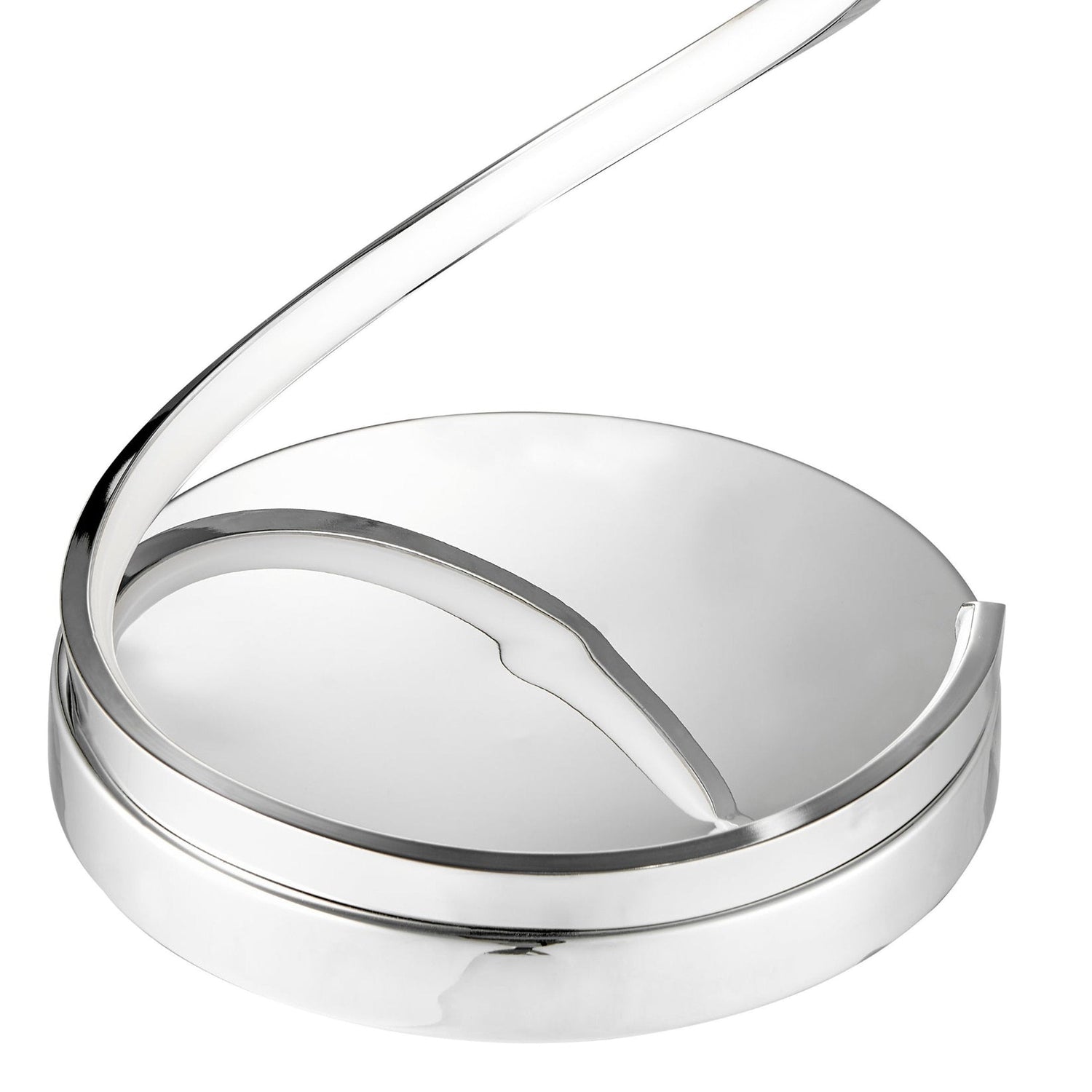 Modern Spiral LED 61" Chrome Floor Lamp // Dimmable Led Strip - Home Elegance USA