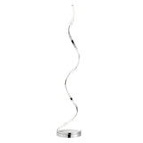 Modern Spiral LED 61" Chrome Floor Lamp // Dimmable Led Strip - Home Elegance USA
