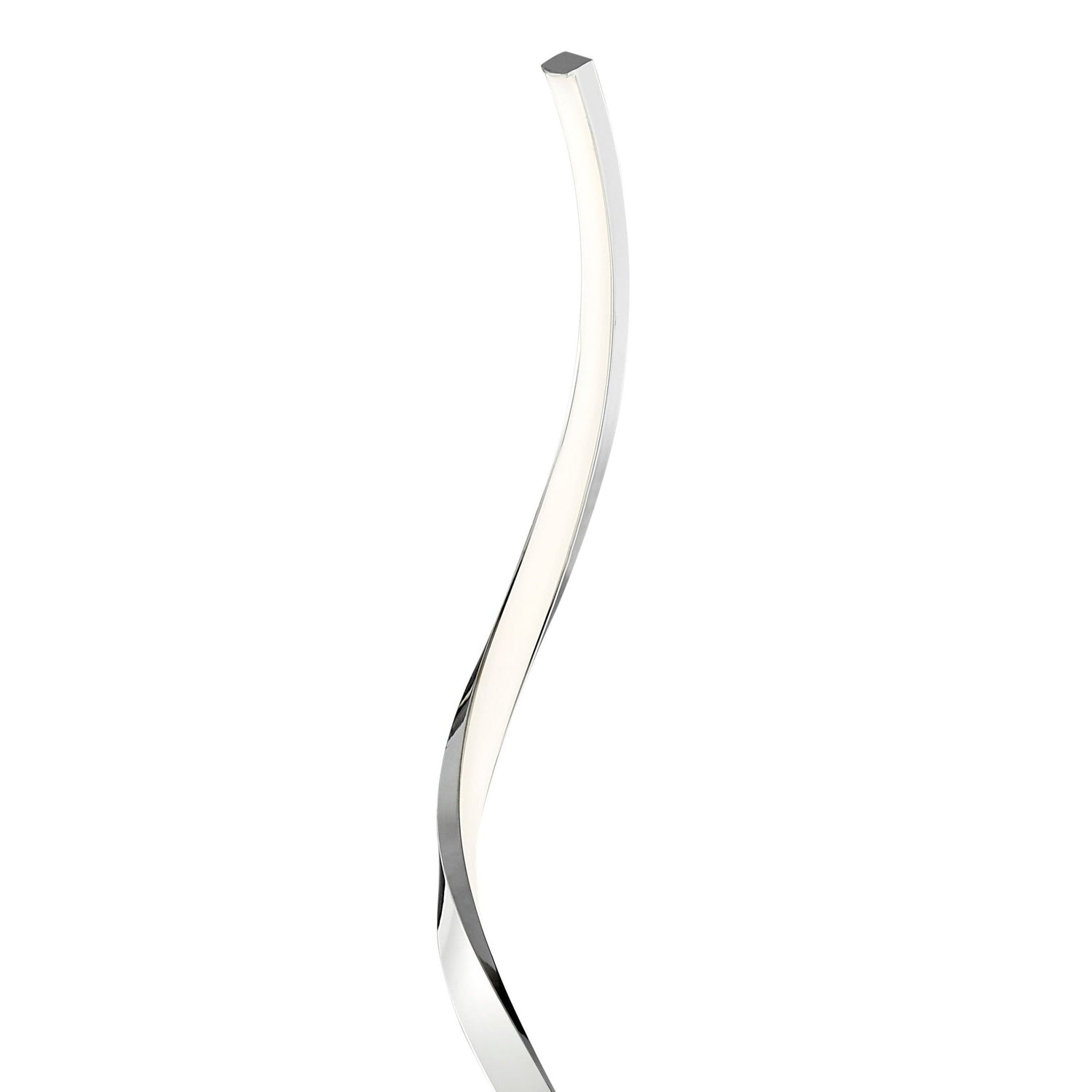 Modern Spiral LED 61" Chrome Floor Lamp // Dimmable Led Strip - Home Elegance USA