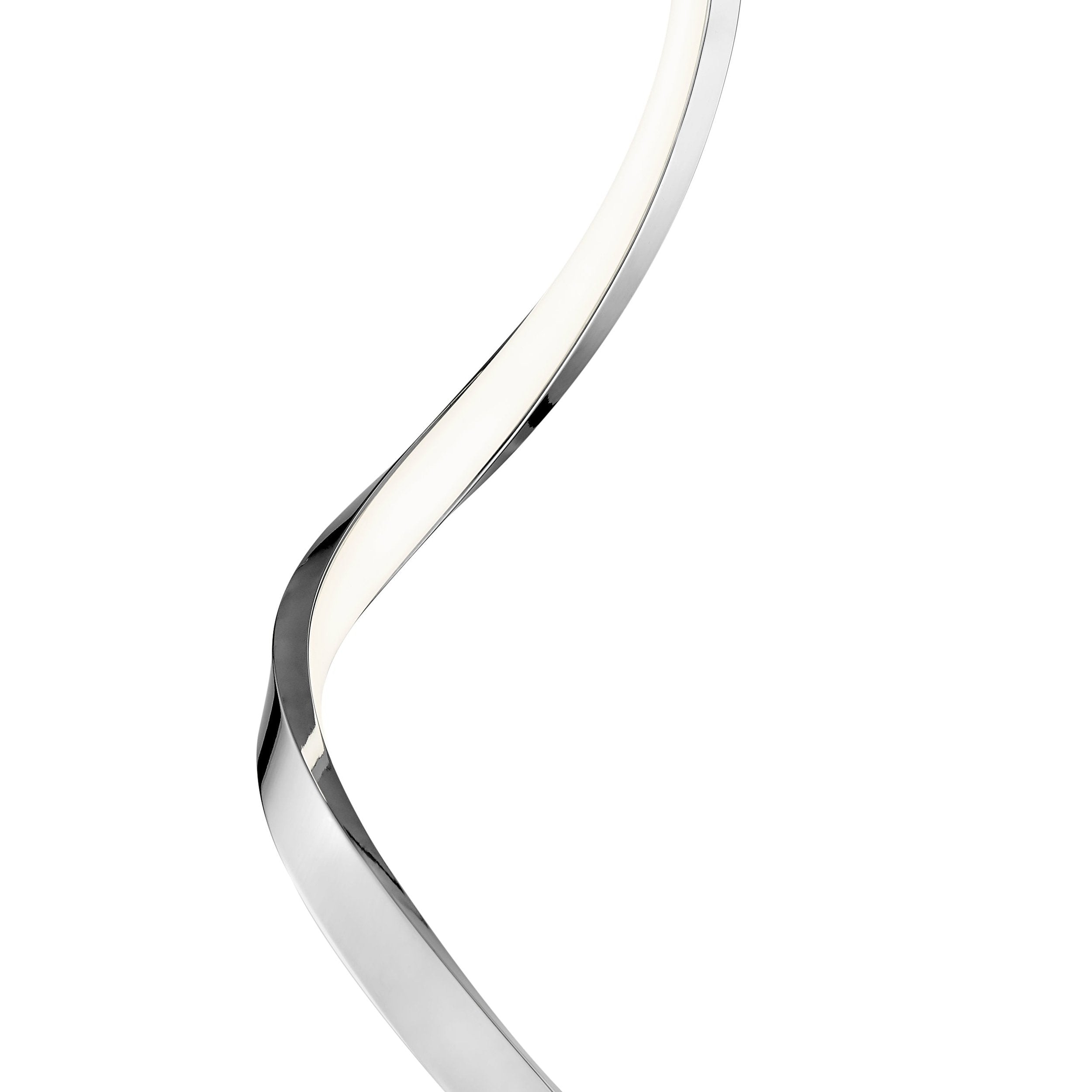 Finesse Decor Modern Spiral LED Table Lamp Chrome