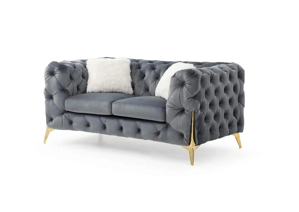 Moderno Contemporary Sofa and Loveseat by Galaxy Furniture Galaxy Furniture