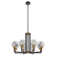 Monachopsis Large Gold & Black Chandelier - Home Elegance USA