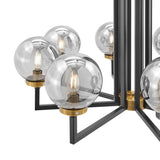 Monachopsis Large Gold & Black Chandelier - Home Elegance USA