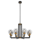 Monachopsis Small  Gold & Black Chandelier - Home Elegance USA