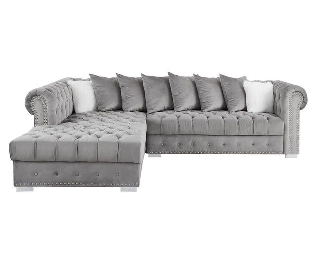 Monica Modern Sectional in Grey Color by Galaxy Furniture Galaxy Furniture