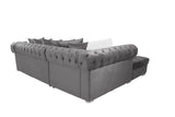Monica Modern Sectional in Grey Color by Galaxy Furniture Galaxy Furniture
