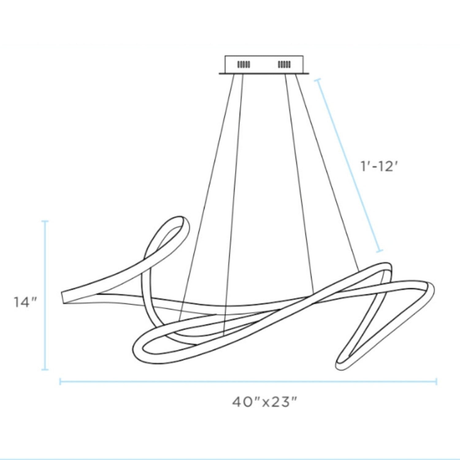 Moscow LED Chandelier // Gold - Home Elegance USA