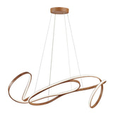 Moscow LED Chandelier // Light Wood - Home Elegance USA